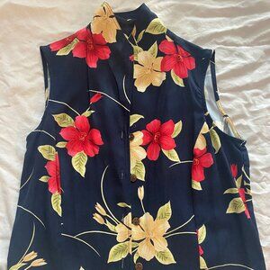 Hawaiian Set, Vest and Capri Pants